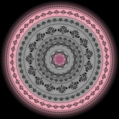 Mandala. Indian decorative pattern.