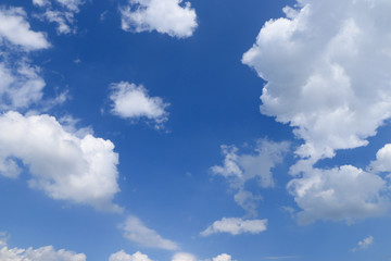 White cloud in the blue sky