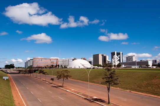 Skyline of Brasilia, the Capital City of Brazil