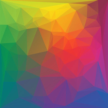 colorful random crystal background vector