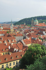 Fototapeta na wymiar panorama of Prague is Prague Hill