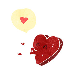 retro cartoon funny love heart