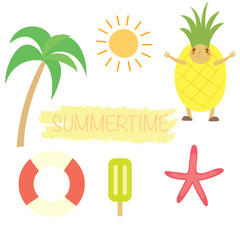 Summer object set .