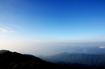 Peaceful Valley a view from top of Doi  Pha Hom Pok National par