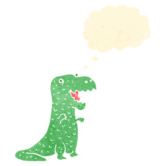 retro cartoon dinosaur