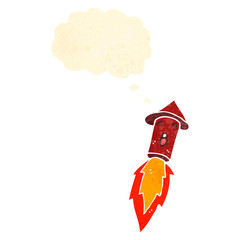 retro cartoon firework