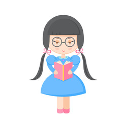 Girl And Books