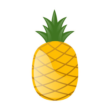 Vector Illustration of a Fresh Pineapple
