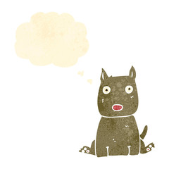 retro cartoon little dog