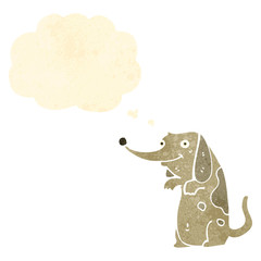 retro cartoon little dog