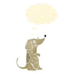 retro cartoon little dog