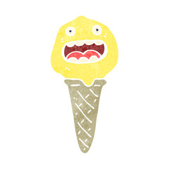 retro cartoon ice cream