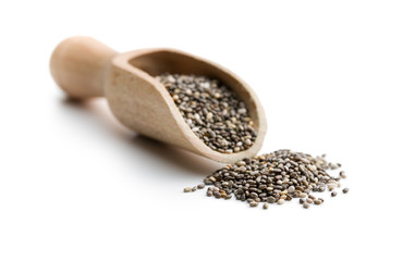 chia seeds in scoop