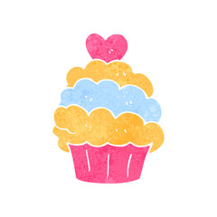 retro cartoon muffin