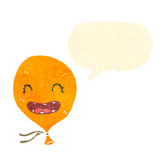 retro cartoon talking balloon