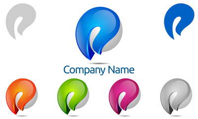 P, p letter, vector, logo, design,