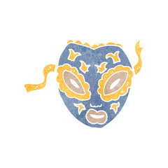 retro cartoon mask