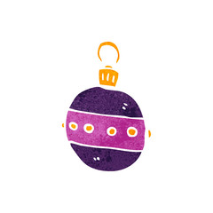 retro cartoon christmas tree decoration