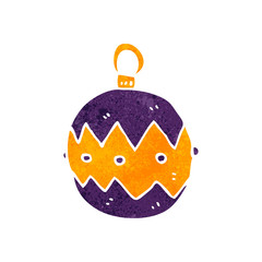 retro cartoon christmas tree decoration