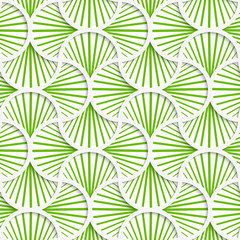 3D green striped pin will grid