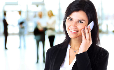 business woman talking on the phone