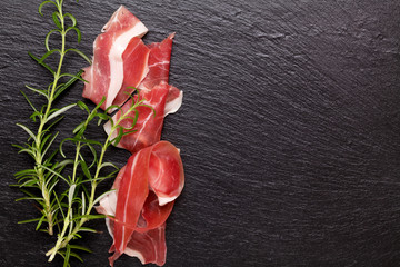 Prosciutto with rosemary