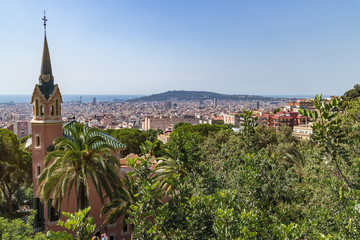 Barcelona City from above