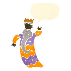 one of the three kings retro cartoon