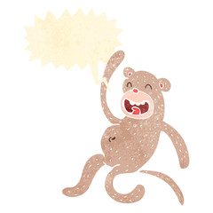 retro cartoon monkey
