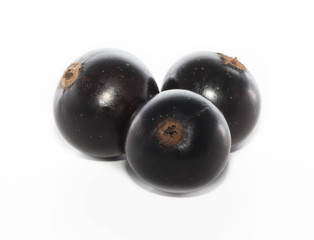 Black currants isolated