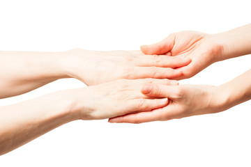 Fototapeta premium hands touch