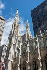 Fototapeta na wymiar New York City St. Patrick's Cathedral Manhattan