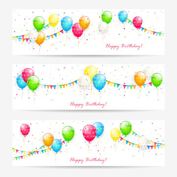 Cards with balloons