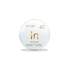 Periodensystem Kugel - 49 Indium