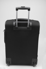 Black suitcase isolated on white background