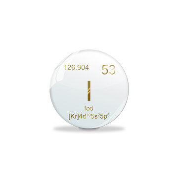 Periodensystem Kugel - 53 Iod