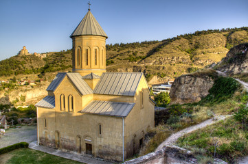 Fototapeta na wymiar Church in the city of Tbilisi, Georgia 