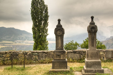 Cemetery at the monastery of Haghpat in Armenia
