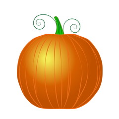 bright pumpkin round