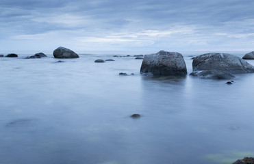 Fototapeta premium Calm Ocean with Rocks