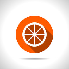 Vector citrus icon.  Food icon. Eps10