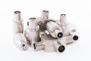 Conectores de antena de TV.