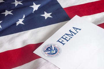 FEMA US Homeland Security and Flag