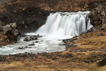 Beautiful waterfall in a long time exposure