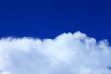 blue sky with cloud closeup