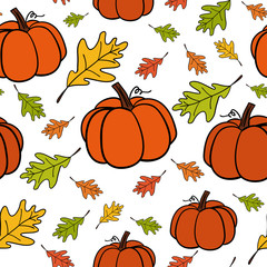 Seamless vector pattern of Thanksgiving 