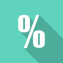 percent flat design modern icon