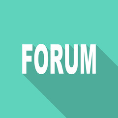 Obraz premium forum flat design modern icon