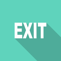 exit flat design modern icon
