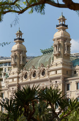 Monte-Carlo, Monaco, Casino Monte-Carlo, 25.09.2008: View of the casino Monte-Carlo from park, casino Royal, James Bond, square Casino